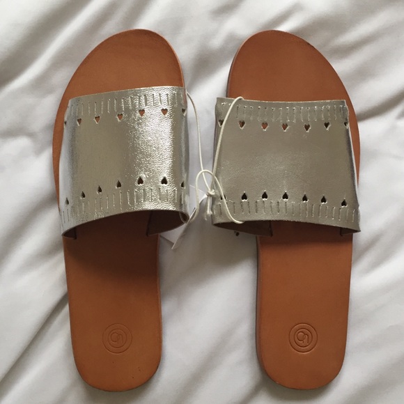 Urban Outfitters Shoes - Metallic Urban Outfitters Sandals